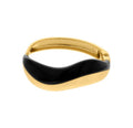 Bracelete Orgânico Dourado com preto